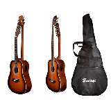 Busuyi Guitar 5 String Fretless Bass /12 String Acoustic /Electric Travel Guitar + Bag 2023