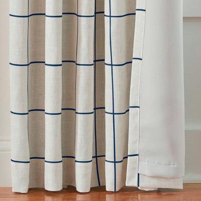 Geren Curtain Panel, 52 x 108, Indigo