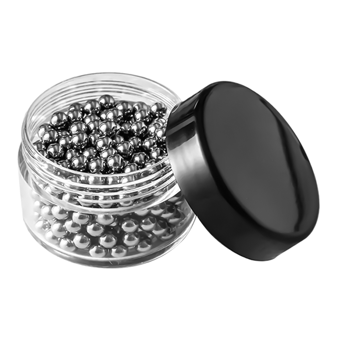 Intirilife Reinigungsperlen aus Edelstahl zum Reinigen von Glasgefäßen - 3 mm Durchmesser für Glaskaraffen, Vasen, Flaschen, rostfrei, 100 Stück Image