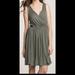 J. Crew Dresses | *Nwt* J. Crew Olive Green Viscose Belted Dress | Color: Green | Size: Xs