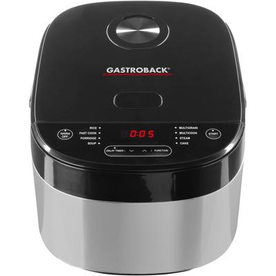 GASTROBACK Multikocher "Design Multicook Pro 42527" Küchenmaschinen silberfarben (schwarz/silber)