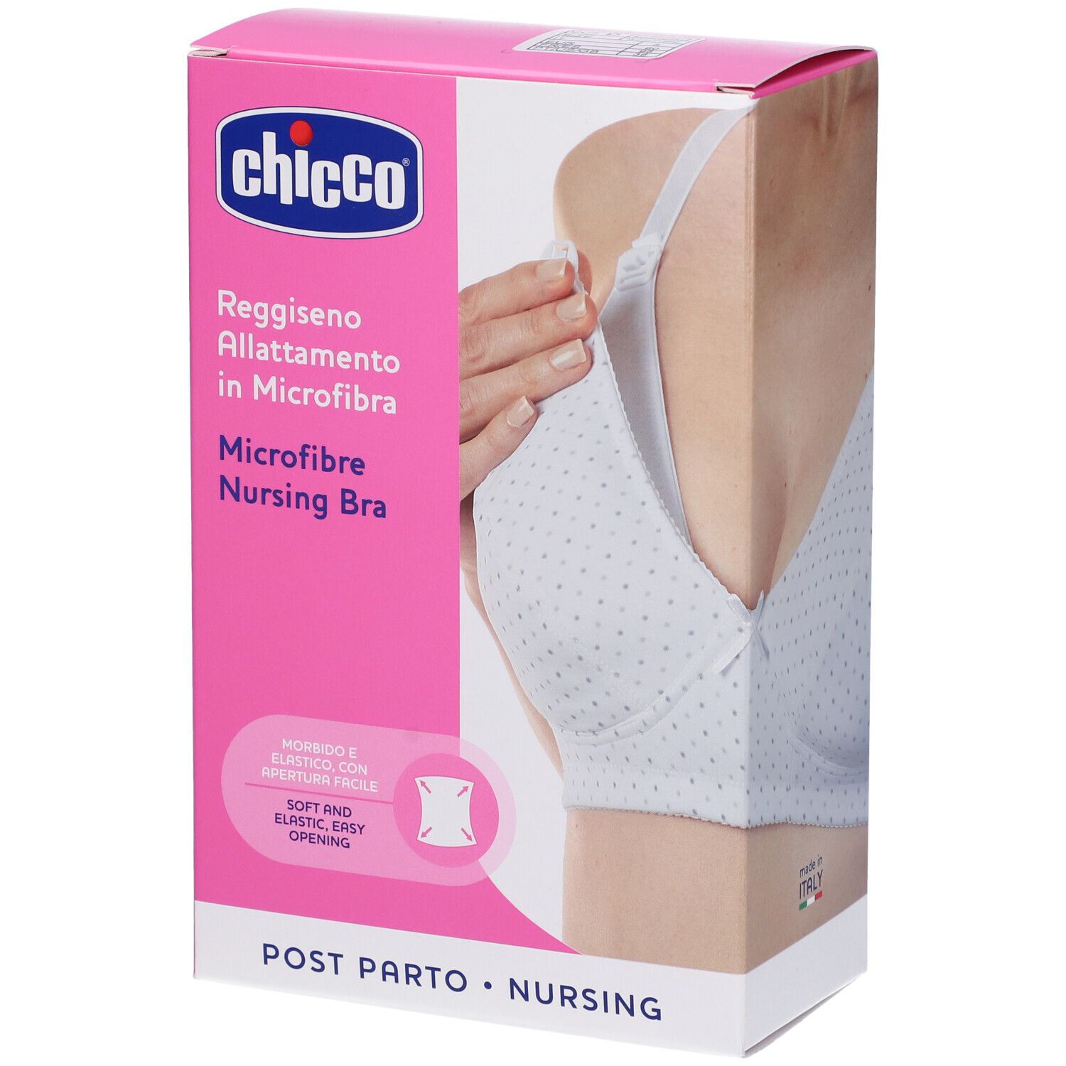 Chicco Reggiseno Allattamento in Microfibra Colore Bianco Taglia 3D 1