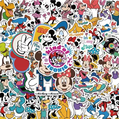 10/30/50/100 stücke Disney Mickey Mouse Donald Ente Anime Aufkleber niedlichen Cartoon Aufkleber für Image