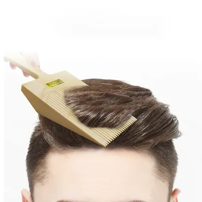 Peigne plat de guide de coupe de cheveux pour hommes peigne de tondeuse outil de coiffure de salon