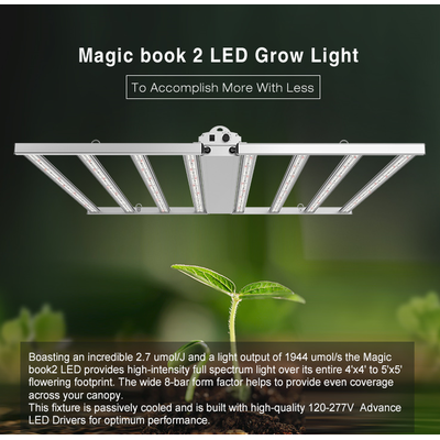 Jaspertronics™ Foldable & Dimmable 660W - 800W Cannabis LED Grow Light - Yield More!