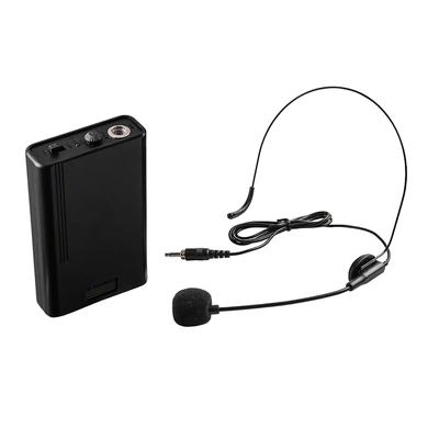 National Public Seating PRA8-7 Headset Microphone w/ Body Pack Transmitter, Black