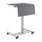 National Public Seating SSDG-20 Mobile Student Desk w/ Adjustable Height - Gray Steel Frame, Gray