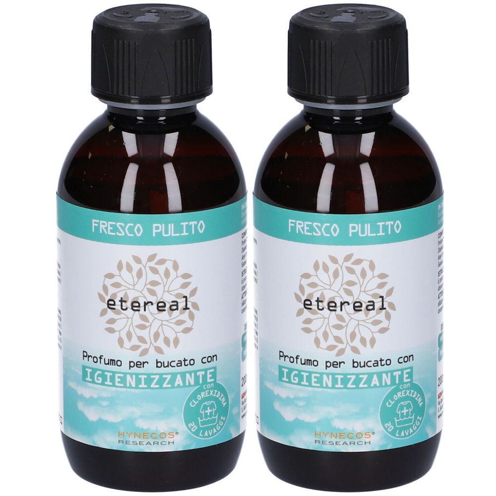 Etereal Profumo Per Bucato Igienizzante Fresco Pulito 2x200 ml Altro