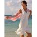 J.McLaughlin Women's Wellesley Sleeveless Linen Dress White, Size Medium