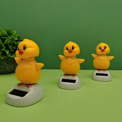 Solar Shaking Head Chicken Design Car Dashboard Decoration, Cartoon Animal Creative Car Interior Decoration Accessories, Gift