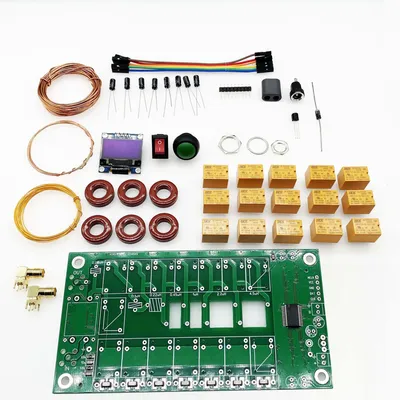 ATU-100 ATU100 1.8-50MHz DIY Kits Automatic Antenna Tuner by N7DDC 7x7 Firmware Programmed / SMT/ Chip Soldered/+OLED