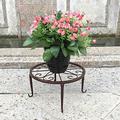 maxiaoxia 1PC Metal Plant Stand Round Anti-Rust Flower Pot Stands Floor Plant Holder Plant Rack for Room Indoor and Outdoor Patio & Garden Decor