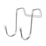 Over The Door Drawer Cabinet Hook 304 Stainless Steel Double S-Shaped Hook Holder Hanger Metal Heavy Duty Free Punching Door Back Hanging Clothes Hook Organizer For Towel Cloth Bags Sundries