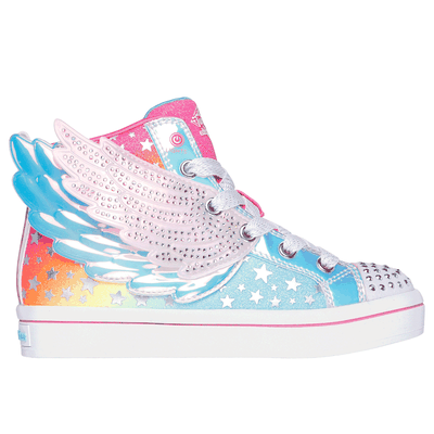 Skechers Girl's Twinkle Toes: Twi-Lites 2.0 - Dreamy Wings Sneaker | Size 2.5 | Hot Pink | Synthetic/Textile