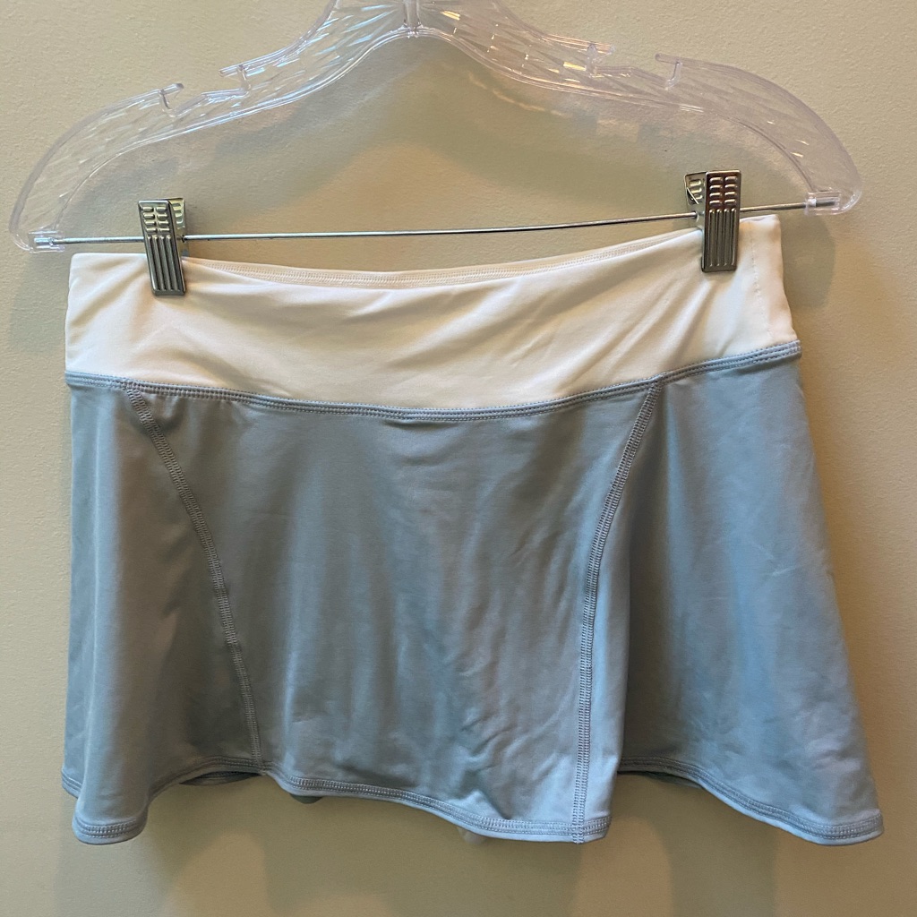 Nike Skirts | White And Grey Nike Tennis Skirt | Color: Gray/White | Size: M
