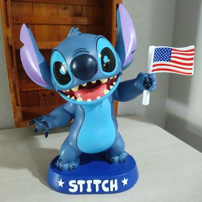 Disney Holiday | Disney Stitch American Flag Figurine Patriotic 4th July New | Color: Blue | Size: Os