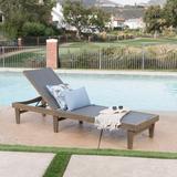Summerland outdoor chaise lounge-dark grey mesh,Assembly Required - 78.25"*24"*31.5"