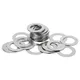 20 pz/lotto M3 M4 M5 M6 M8 M10 M12 M14 304 In Acciaio Inox Ultra Sottile Rondella Piatta Regolazione Spessore Pianura Guarnizione 0.1/ 0.2/ 0.3mm