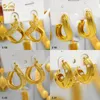 Aniid neue Mode klobige Creolen übertreiben afrikanische Dubai 24 Karat Gold Farbe großen Stil für