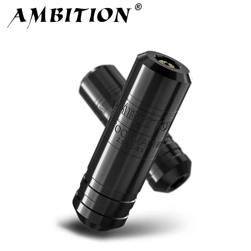 Ambition Torped 2-Rotations-Tattoo-Stift, Hub 2,5–3,0–3,5 mm, kabelloser Kuark-Akku, leistungsstarker bürstenloser Motor mit RCA-Kabel Image