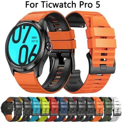 Für Tic watch Pro 5 Uhren armband 24mm Correa Silikon band Gürtel für Tic watch Pro5 Uhren armband