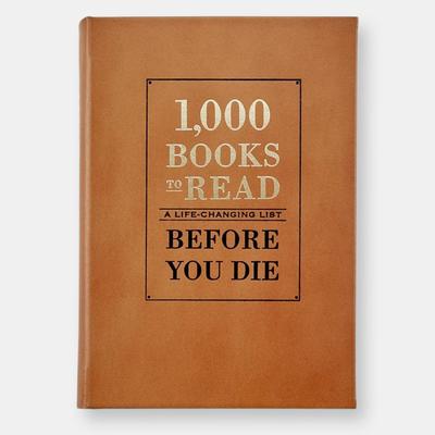 Graphic Image 1,000 Books to Read Before You Die - Special Leather Edition - Brown