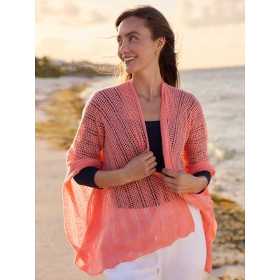 J.McLaughlin Women's Paola Cashmere Wrap Coral