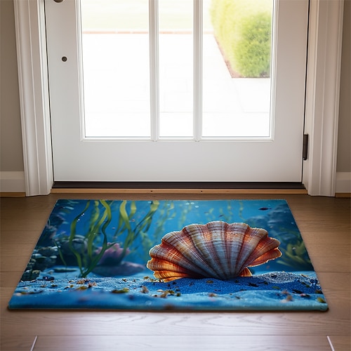 Oktopus-Fußmatte, Küchenmatte, Bodenmatte, rutschfester Teppich, ölbeständiger Teppich, Indoor-Outdoor-Matte, Schlafzimmerdeko, Badezimmermatte, Eingangsteppich Image