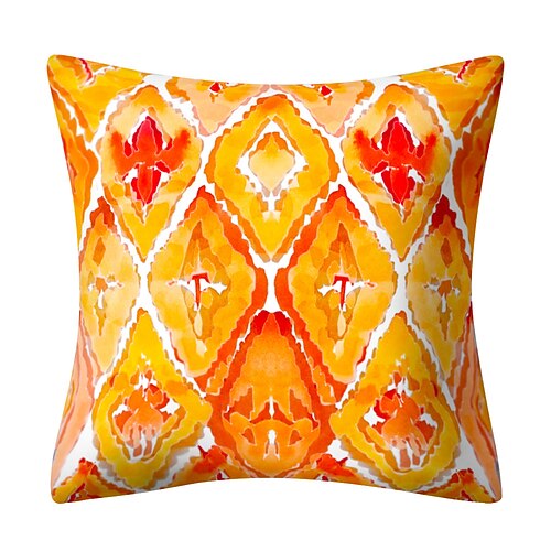 Wasserdichte Kissenbezüge für den Außenbereich, Bohemian-Kissen, abstrakte Gartenkissenbezüge, unsichtbarer Reißverschluss, doppelseitiger Druck, dekorative Kissen für Sofa, Terrasse, Heimdekoration, Image