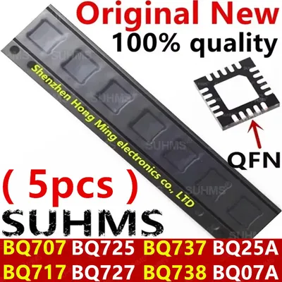 (5piece) New BQ25A BQ707 BQ07A BQ717 BQ725 BQ727 BQ737 BQ738 BQ24725A BQ24707 BQ24707A BQ24717 BQ24725 BQ24727 BQ24737 BQ24738