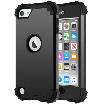 Heavy Duty Hybrid Sturdy Armor Defender High Impact Shockproof Protective Case For iPod Touch