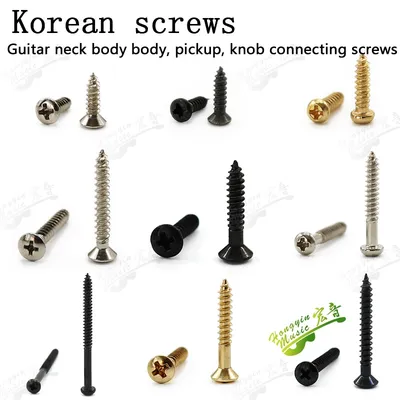 10 Pcs High Quality Pickguard Screws For Almost Guitar Bass MADE IN KOREA