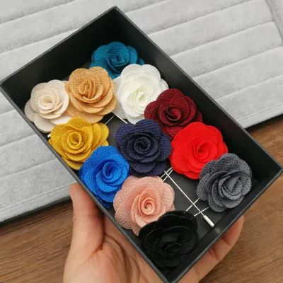 Fabric Flower Brooches for Women Brooch Pins Suits Decoration Lapel Pins For Men Brooch for Suits