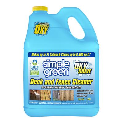 Simple Green Oxy Solve 2310000418231 1 Gallon Concentrated Pressure Washer Deck and Fence Cleaner - 4/Case