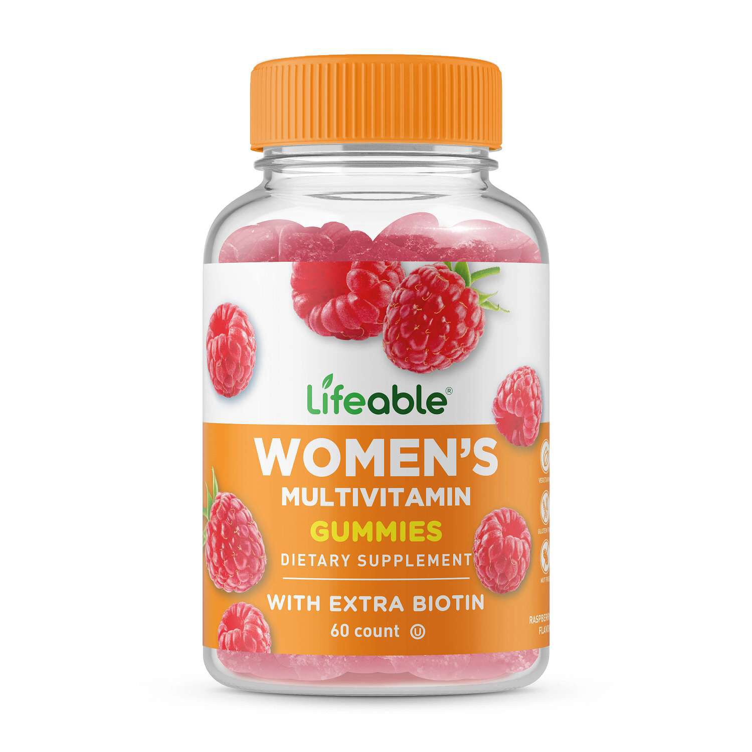Women's Multivitamin with Extra Biotin Vegan - 60 Gummies (30 Servings)