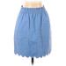 J. by J.Crew Casual Skirt: Blue Solid Bottoms - Women's Size 0