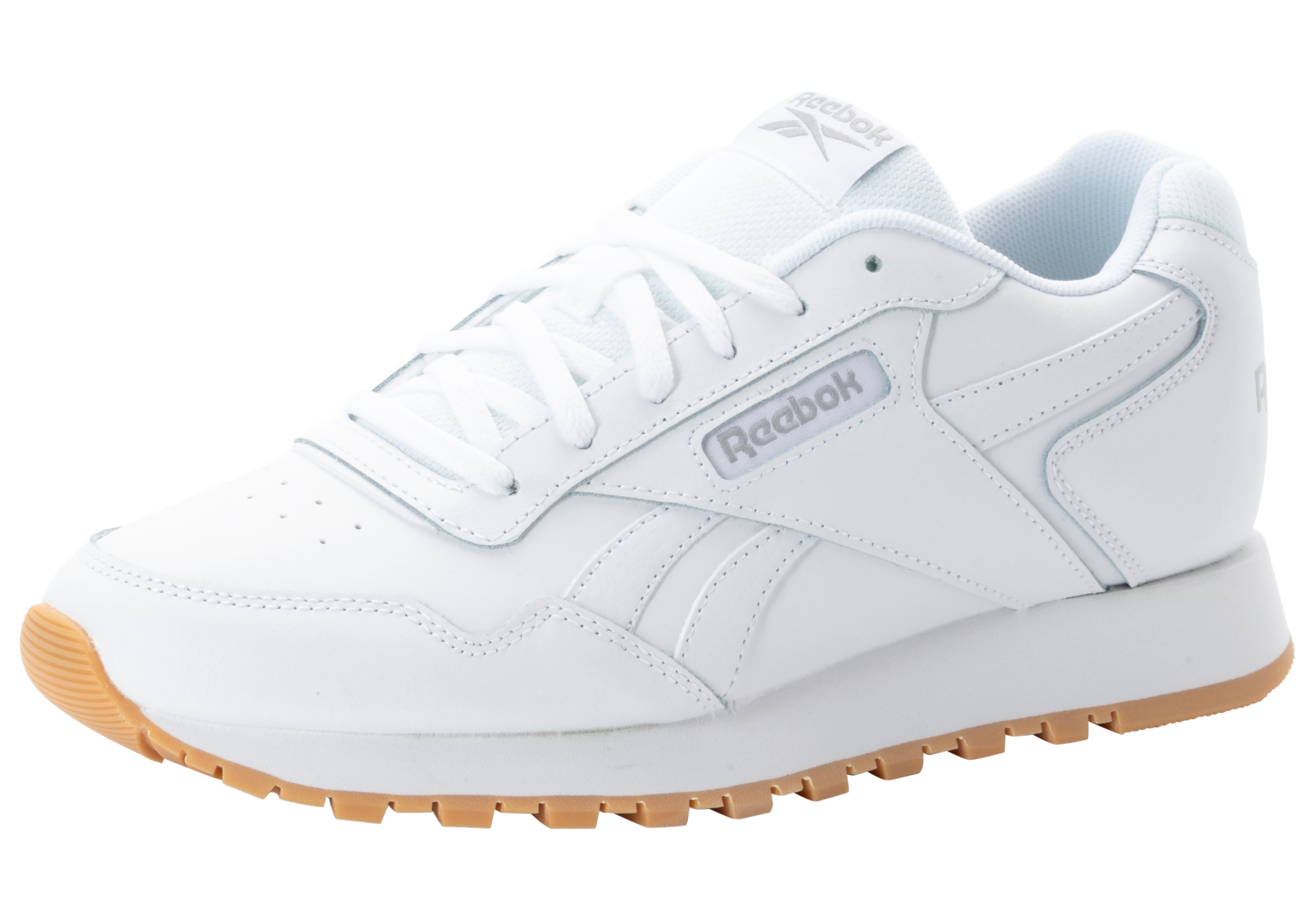 Sneaker REEBOK CLASSIC "REEBOK GLIDE", Damen, Gr. 37, weiß, gum, Leder, Synthetik, Schuhe Sneaker