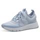 Plateausneaker TAMARIS Gr. 40, blau (hellblau) Damen Schuhe Sneaker Slip On Sneaker, Freizeitschuh mit aufgesetzter Schnürung