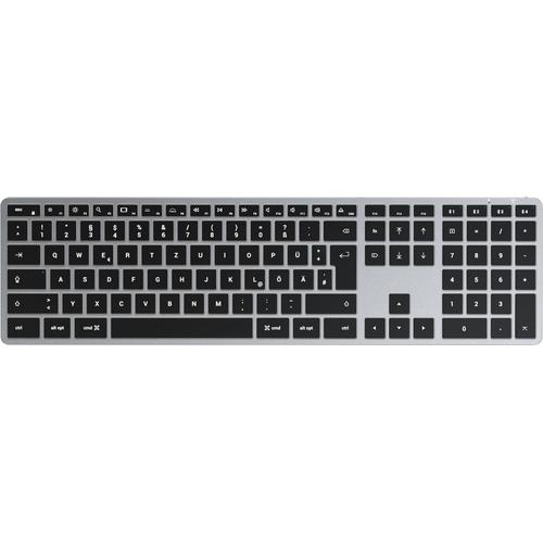 "SATECHI Tastatur ""Slim X3 Bluetooth Keyboard-DE (German)"" Tastaturen grau (anthrazit) Bluetooth Tastatur"