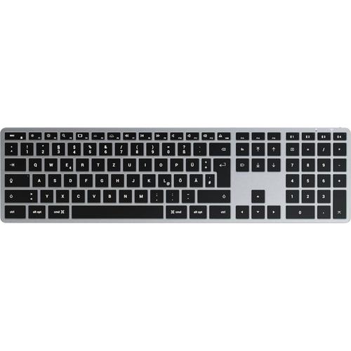 SATECHI Tastatur ""Slim X3 Bluetooth Keyboard-DE (German)"" Tastaturen grau (anthrazit)