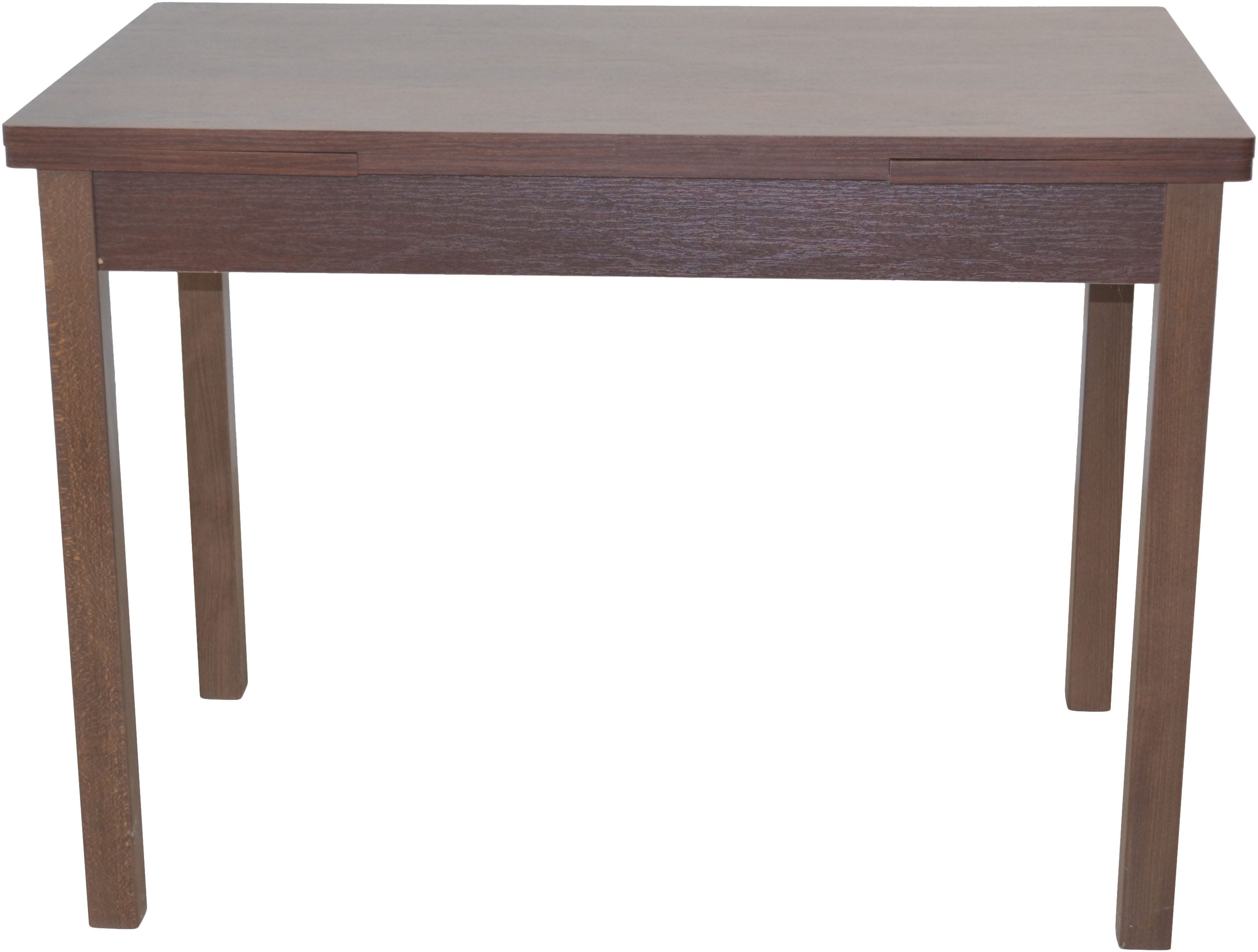 Esstisch, braun (nussbaum, nachbildung, nussbaum, nachbildung, nussbaum, nachbildung), H:75cm T:67cm, HOFMANN LIVING AND MORE, Tische, ausziehbar