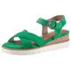 Sandalette TAMARIS Gr. 37, grün Damen Schuhe Sandaletten Sommerschuh, Sandale, Keilabsatz, mit 2 cm Plateau Bestseller