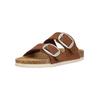 Sandale CRUZ "Bundao", Damen, Gr. 41, braun (karamell), Polyurethane, casual, Schuhe Pantolette Schlappen, mit bequemer Korksohle