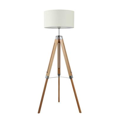 EGLO Stehlampe "LANTADA", beige (natur beige), Ø 45,00cm H: 143,00cm, Lampen, Stehleuchte, Natur und Beige, mit Schalter