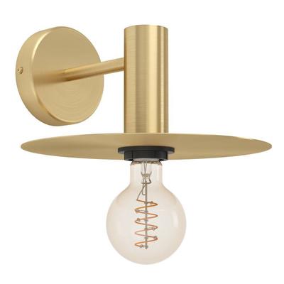 EGLO Wandleuchte "ESCANDELL", gold (messing, gebürstet), B:0,00cm H:12,00cm L:25,00cm Ø:0,00cm, Lampen, Wandleuchte, Flurlampe aus Metall in Messing-Gebürstet, E27 Fassung Image