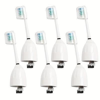 E-series Toothbrush Heads With Hygienic Caps - Food Grade Dupont Bristle For Daily Tooth Care - Gentle And Effective Cleaning For Men And Women
