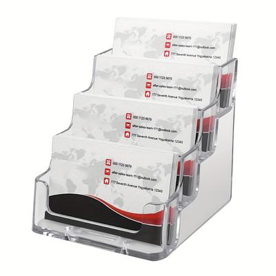 1pc Transparent Business Card Case, Vertical Style...