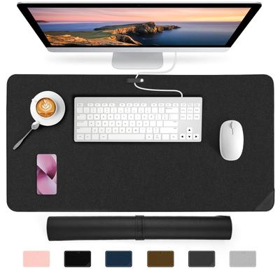 Pu Leather Desk Mat - Premium Office Desk Pad Prot...