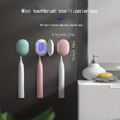 1pc Mini Portable Rechargeable Uv Toothbrush Steri...