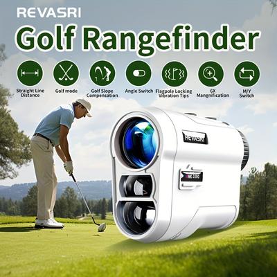 Golf Rangefinder With Slope And Pin Lock Vibration, External Slope Switch For Golf Tournament Legal, Rangefinders With Rechargeable Battery 1000yds Laser Range Finder